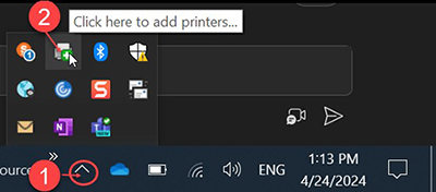 Add printer setup image