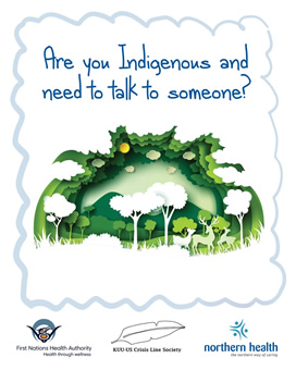 Are you Indigenous and need to talk to someone?