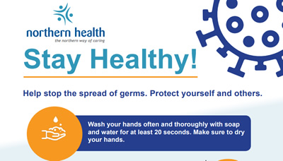 COVID-19 how to stop the spread of germs poster.