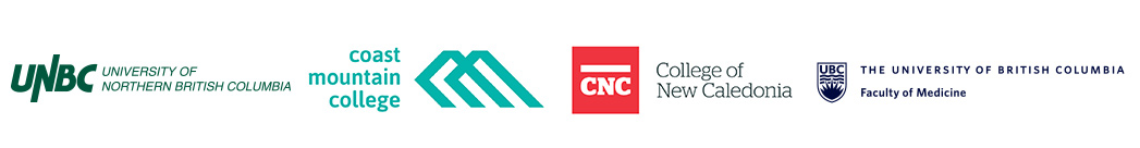 University of Northern BC, Coast Mountain College and College of New Caledonia logos