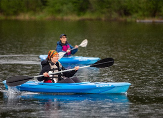 Kayaking in Burns Lake