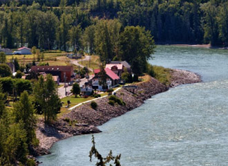 Aerial view of Hazelton