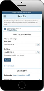 NH Check In app displayed on a mobile phone