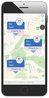 NH Check In app displayed on a mobile phone